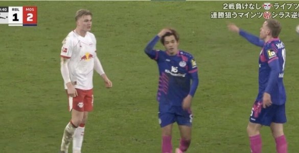 佐野海舟本场传球成功率95%，1次助攻+1次关键传球，2次拦截